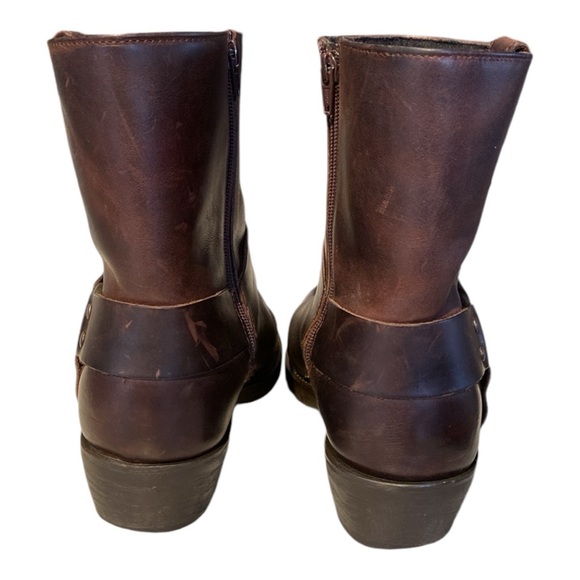 Dingo Rev Up Harness Boots Men's 10.5 Buffalo Brown Cushion Insole Side Zip EUC - Picture 4 of 9